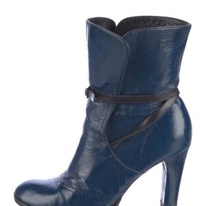 Marc by Marc Jacobs Blue Leather Ankle Boots